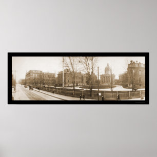 Póster Boston, foto 1903 del hospital de las MAMÁES