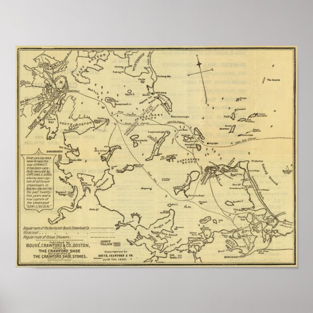 Póster Boston Harbour 2 (Frente)