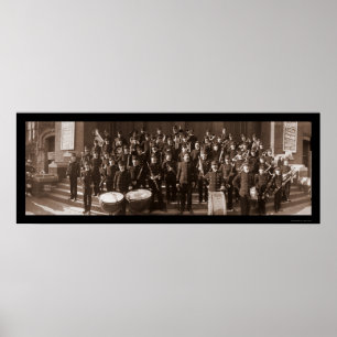 Póster Boston MAMÁES Band Photo 1903