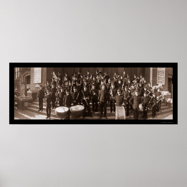 Póster Boston MAMÁES Band Photo 1903 (Frente)