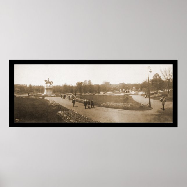 Póster Boston MAMÁES Garden Photo 1904 (Frente)
