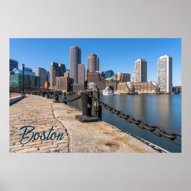 Póster Boston Massachusetts (Frente)