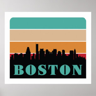 Póster Boston Massachusetts