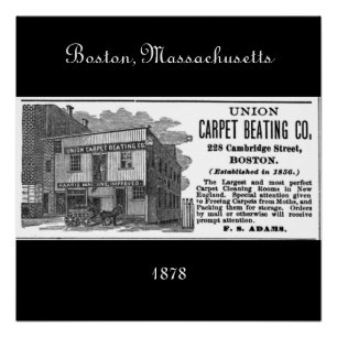 Póster Boston, Massachusetts 1878