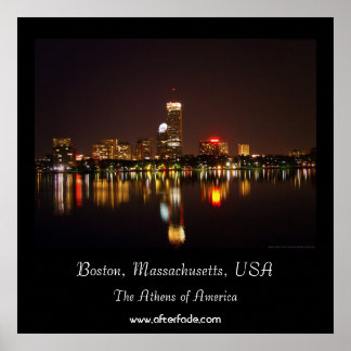 Póster Boston, Massachusetts, Estados Unidos