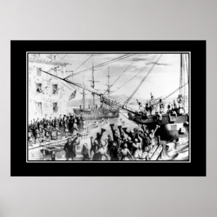 Póster Boston Tea party December 16, 1773