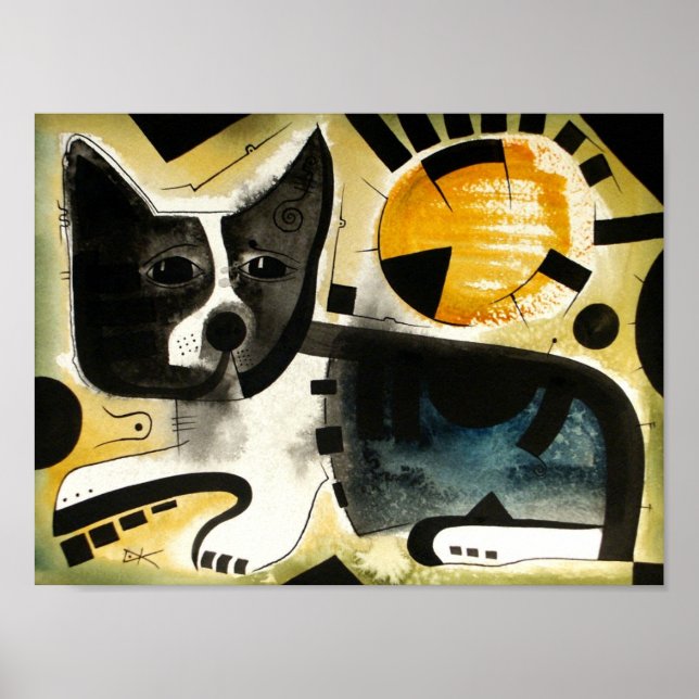 Póster Boston Terrier dk_2005aug8k (Frente)