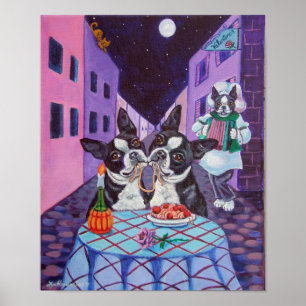 Póster Boston Terrier Print