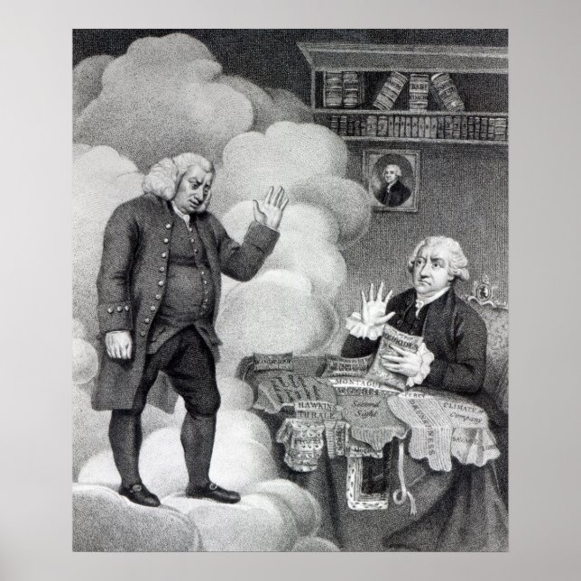 Póster Boswell y el fantasma de Samuel Johnson (Frente)