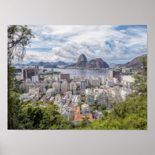Póster Botafogo con el pan de azúcar