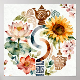 Póster Botánica Caprichosa y Patrimonio del Té