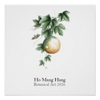 Póster Botanical Watercolors Calendar 2026