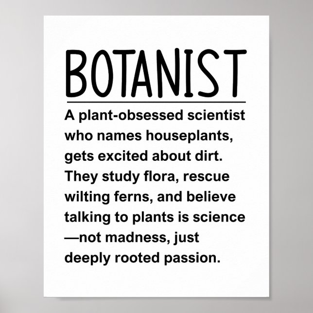 Póster Botánico (Frente)