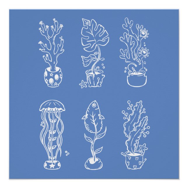 Póster Botánico extravagante (Anverso)