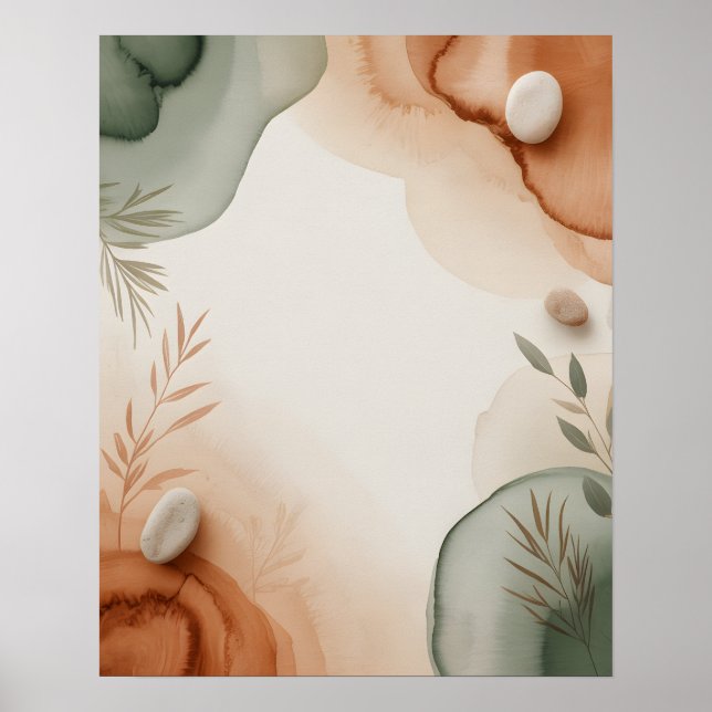 Póster Botánicos abstractos (Frente)