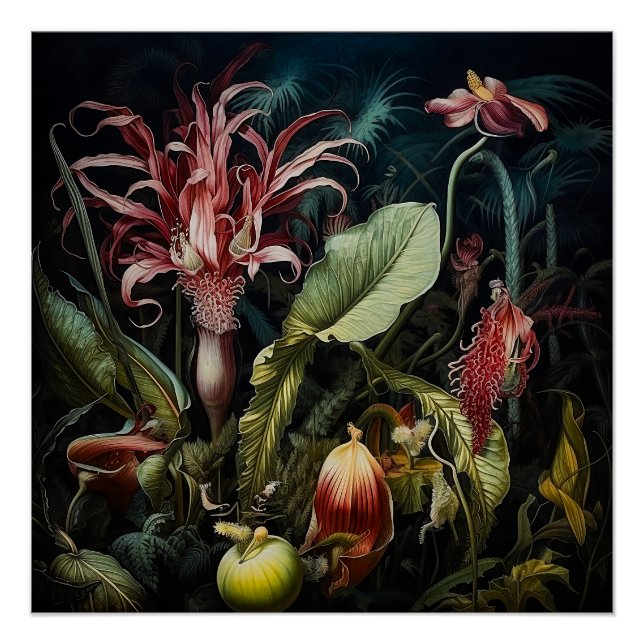 Póster Botánicos en una selva (Anverso)