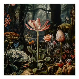 Póster Botánicos en una selva