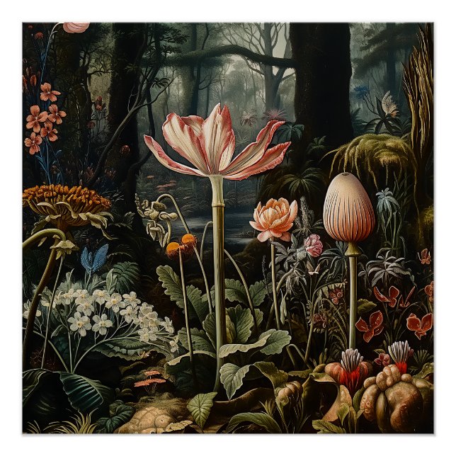 Póster Botánicos en una selva (Anverso)