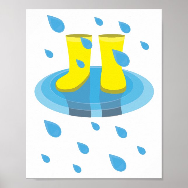 Póster Botas de lluvia (Frente)