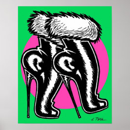 Póster Botas de tacón alto Vana DeVinyl™/Fun-Fur