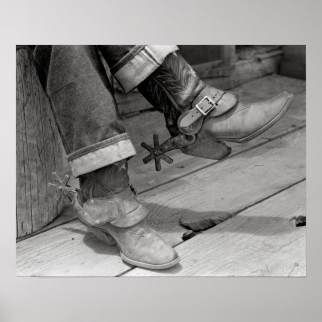 Póster Botas de Vaquero, 1940. Foto Antigüa (Frente)