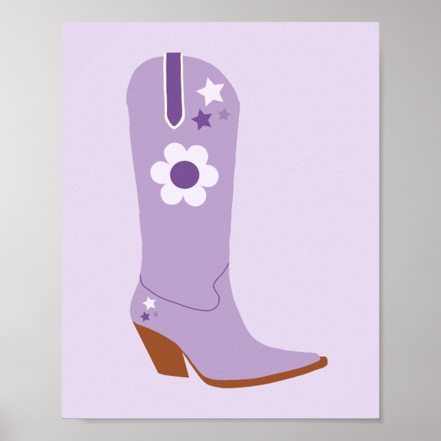 Póster Bote de Cowboy 03 Purple (Frente)