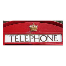 Bote de teléfono de caja roja británica