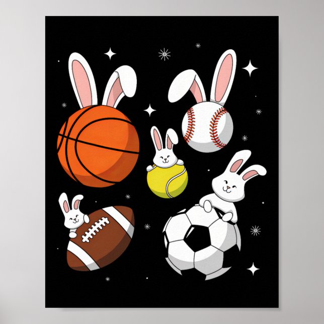 Póster Bote de venta de fútbol de fútbol de verano Conejo (Frente)