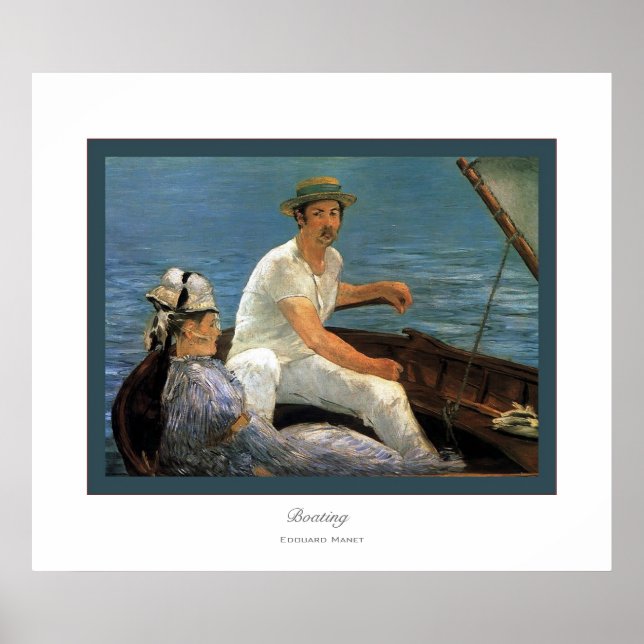 Póster Bote ~ Edouard Manet (Frente)