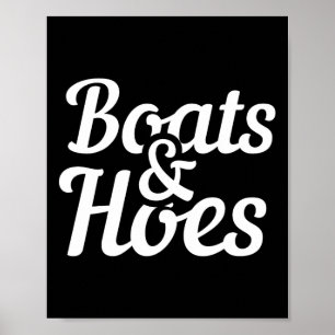 Póster Bote Y Hoes Graciosos Regalo De Fiesta De Bote
