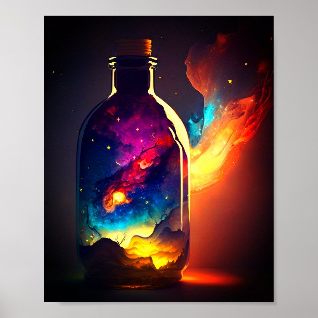 Póster Botella de Artsy (Frente)