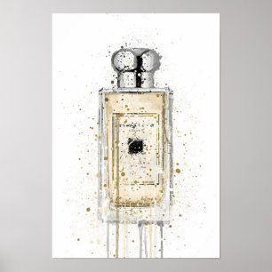Póster Botella de fragancia de regalo de Navidad 'Pale Go