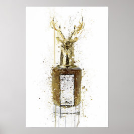 Póster Botella de fragancia de regalo de Navidad 'Reino'
