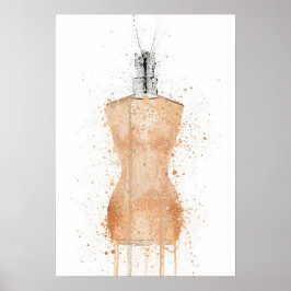 Póster Botella de fragancia de regalo de Navidad 'Venus'
