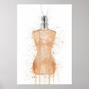 Póster Botella de fragancia de regalo de Navidad 'Venus'