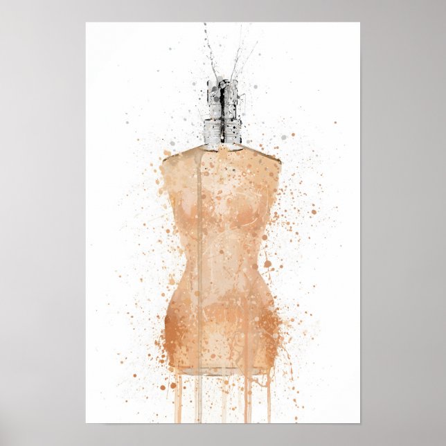 Póster Botella de fragancia de regalo de Navidad 'Venus' (Frente)