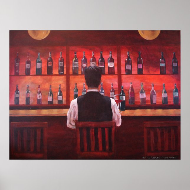 Póster Botella para uno (Frente)