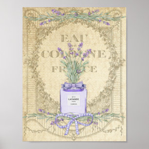 Póster Botella perfume de lavanda francesa