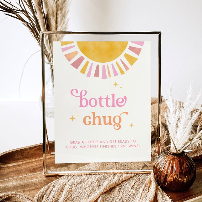 Póster Botella Sunshine Chug Baby Shower Game Rótulo (Subido por el creador)