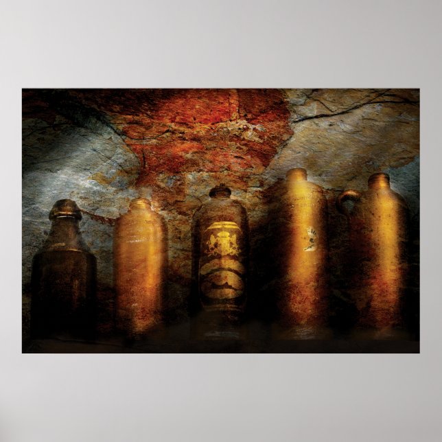 Póster Botellas - Botellas de Cerámica (Frente)