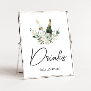 Póster Botellas de bebé de Poppin' Bebidas Baby Shower