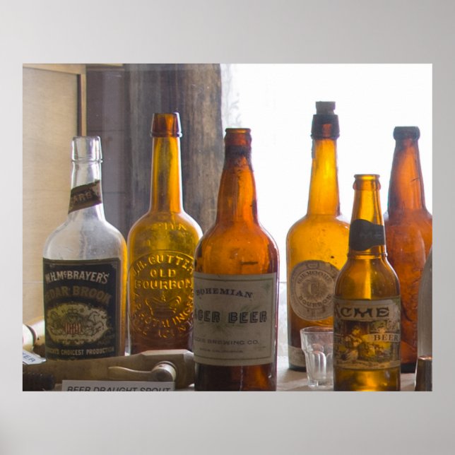 Póster Botellas de Bodie Antique (Frente)