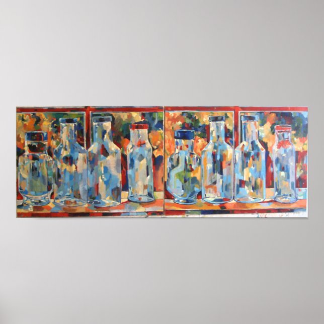 Póster Botellas de estudio (Frente)