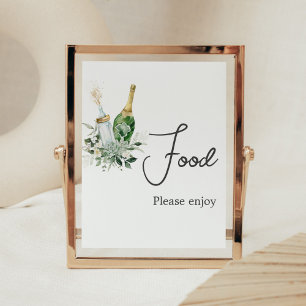 Póster Botellas de Poppin' Baby Shower Food