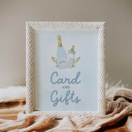 Póster Botellas de Poppin Boy Tarjetas Baby Shower y rega