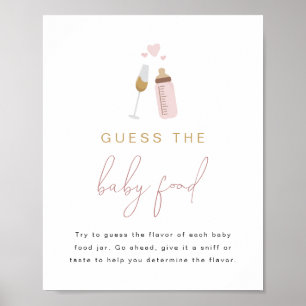Póster Botellas de Poppin Rosa ANDI Adivinan El Juego De 
