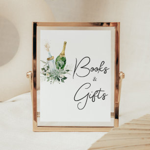 Póster Botellas de Poppin's Baby Shower Libros y regalos