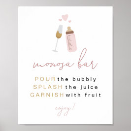 Póster Botellas de Rosa de ANDI Dusty Poppin' Rótulo de b