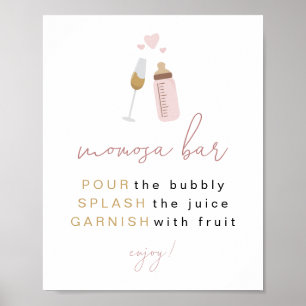 Póster Botellas de Rosa de ANDI Dusty Poppin' Rótulo de b