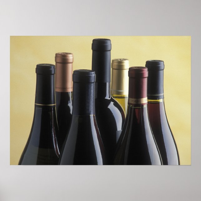Póster botellas de vino (Frente)